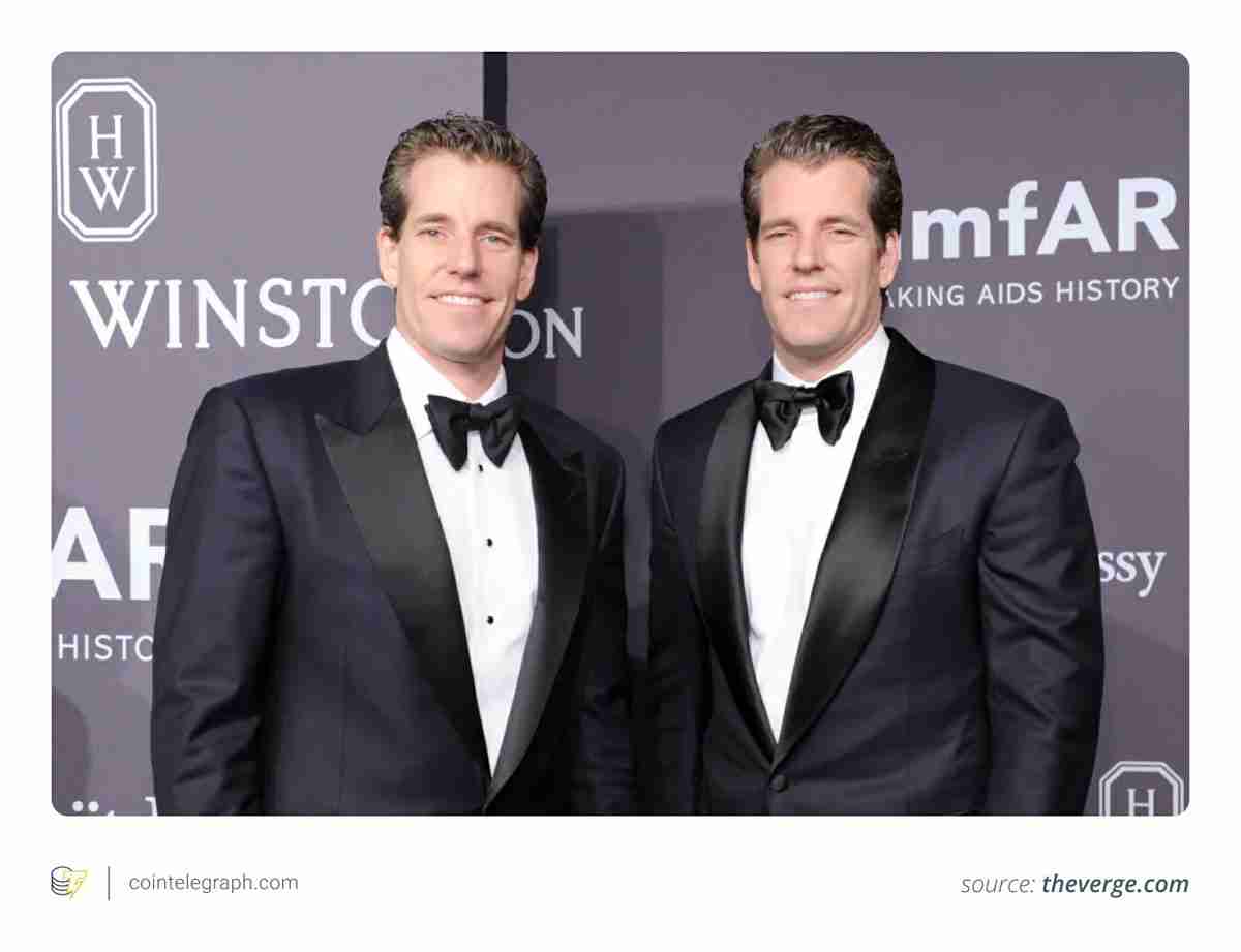 喜报:比特币(BTC)将涨至100万美元?Gemini的Winklevoss兄弟为何称其为“黄金2.0”