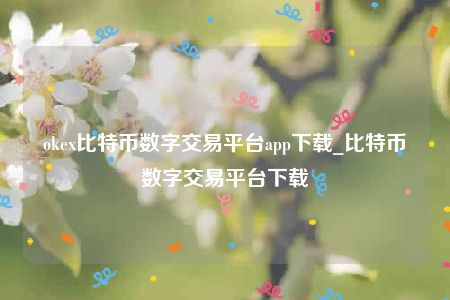 okex比特币数字交易平台app下载_比特币数字交易平台下载