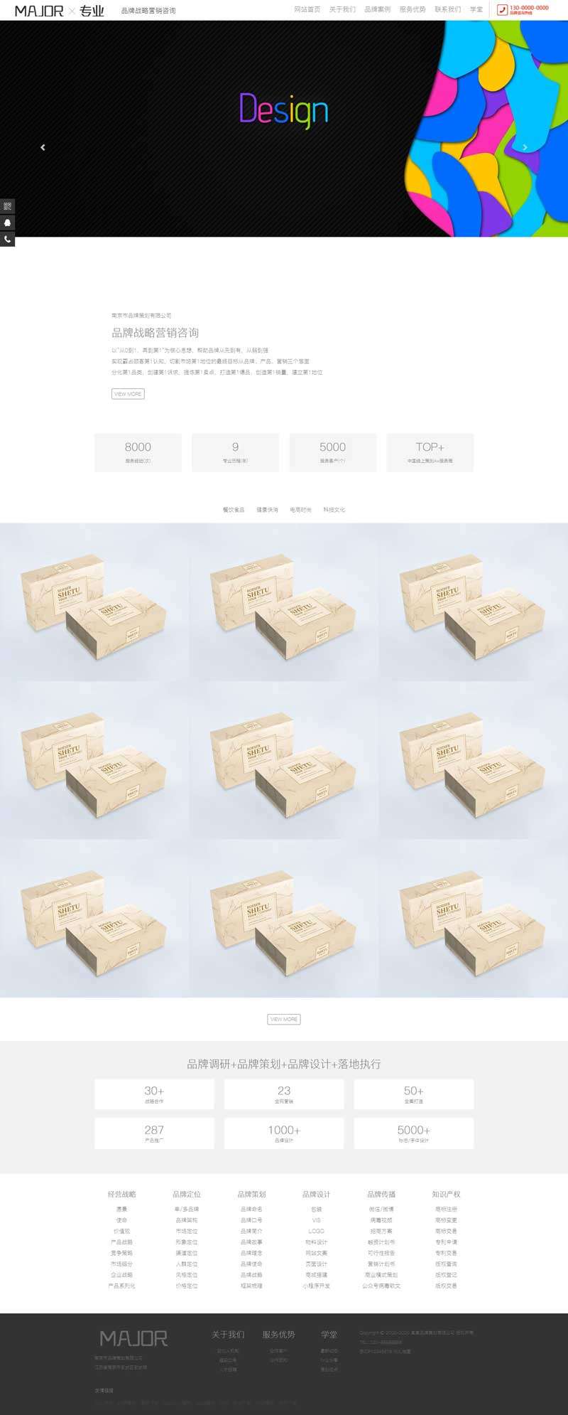 【织梦模板】响应式品牌战略营销咨询公司网站模板