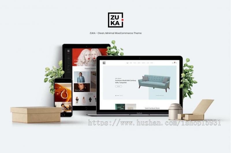 WordPress简约轻型电商主题Zuka干净最小的WooCommerce主题商业版免费下载