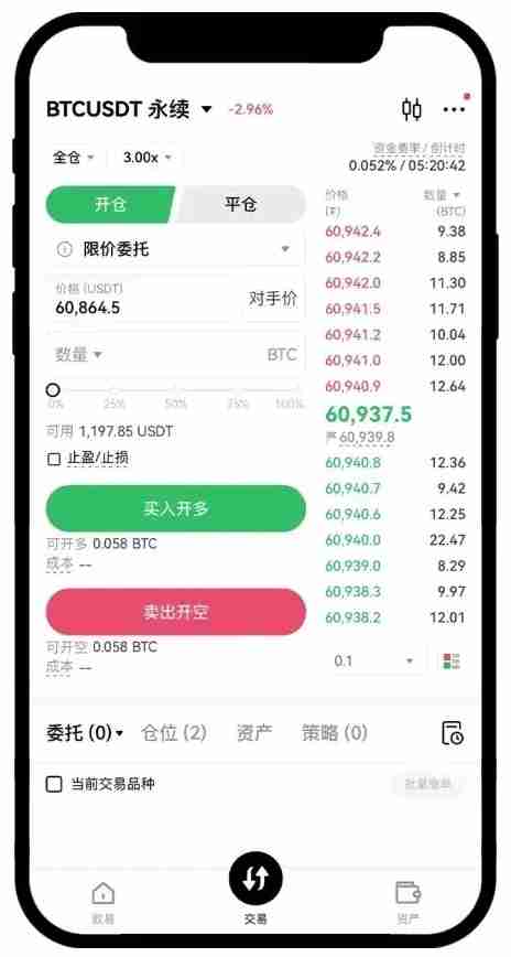 合约交易是什么?芝麻交易所交易所进行合约交易的图文教学(App/Web端)
