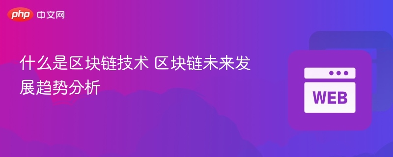 什么是区块链技术 区块链未来发展趋势分析