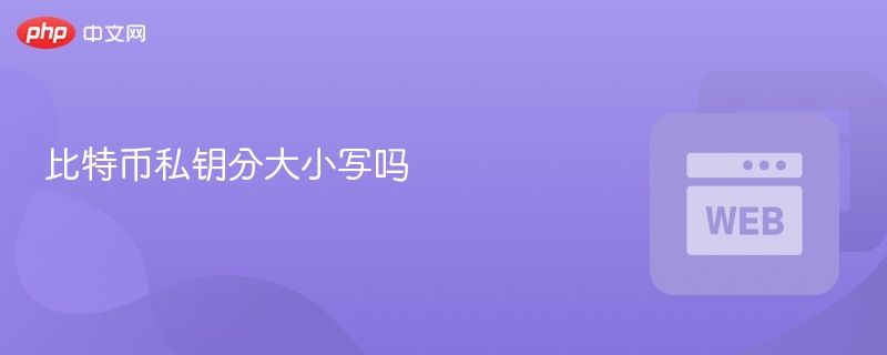 比特币私钥分大小写吗