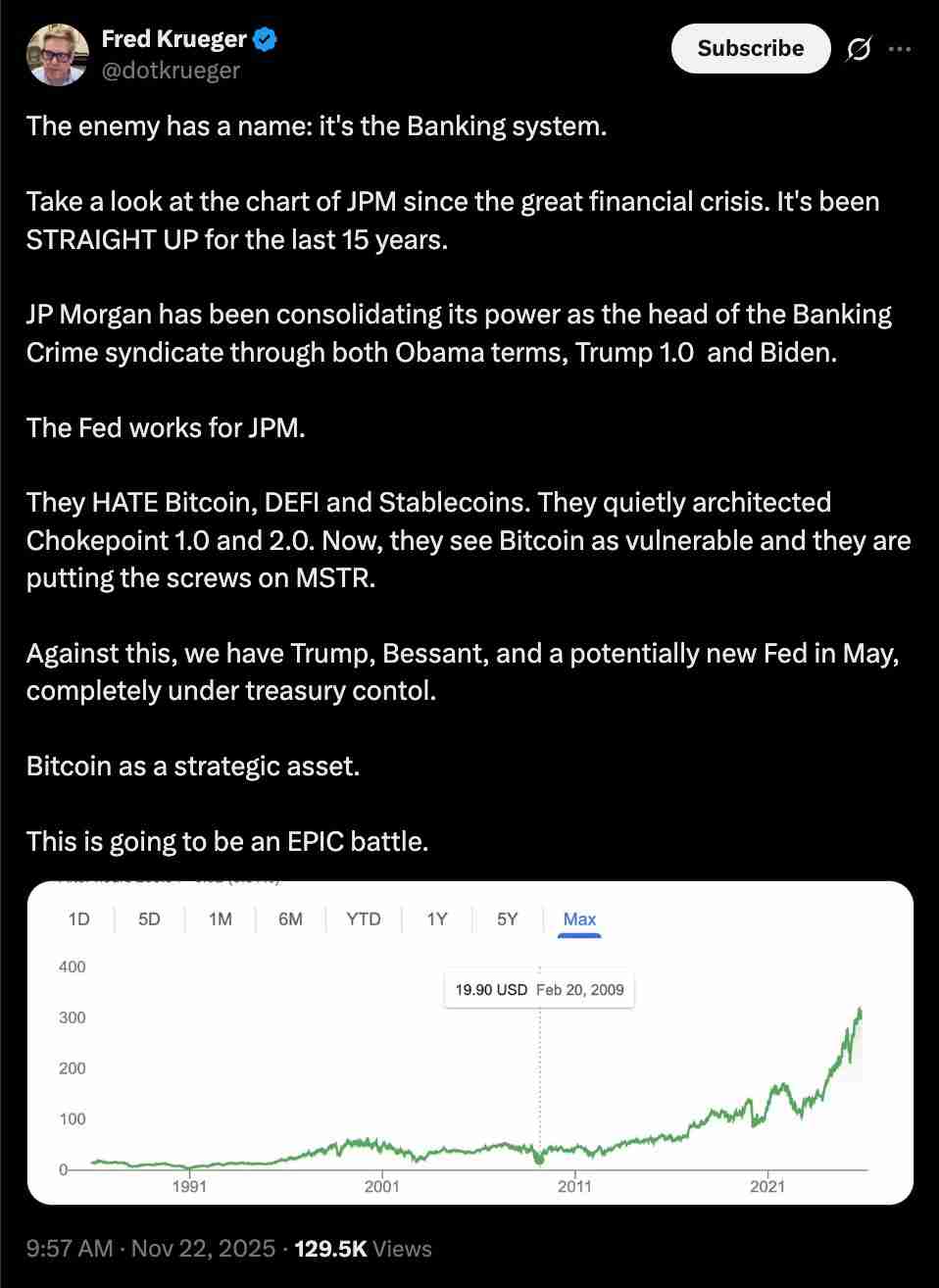 一文了解Strategy和比特币（BTC）支持者呼吁“抵制”摩根大通